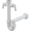 Alcaplast A82-DN40 Сифон трубчатый с накидной гайкой 6/4" и двумя подводками