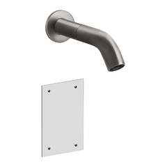 Gessi 316 Trame 54315#239 Смеситель для раковины настенный, электронный, излив 200 мм., внешняя часть, цвет Steel Brushed фото