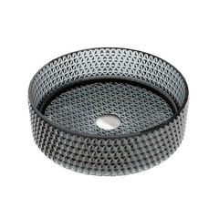 Ceramica Nova Cristal CN6060 Умывальник чаша накладная круглая, 36x36, цвет: чёрный фото
