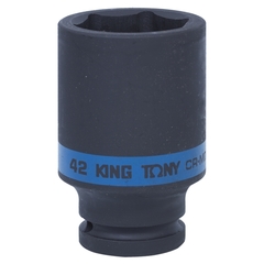 KING TONY (643542M) Головка торцевая ударная глубокая шестигранная 3/4", 42 мм