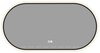 Aquanet 367656 Зеркало Контур овал 500х1000 LED ТХ, антипар, цв. черный (367656)