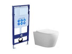 Aquatek Set Aquatek АУРА Set Aquatek АУРА (рама Aquatek Standard INS-0000012+ унитаз AQ1805T-00) фото