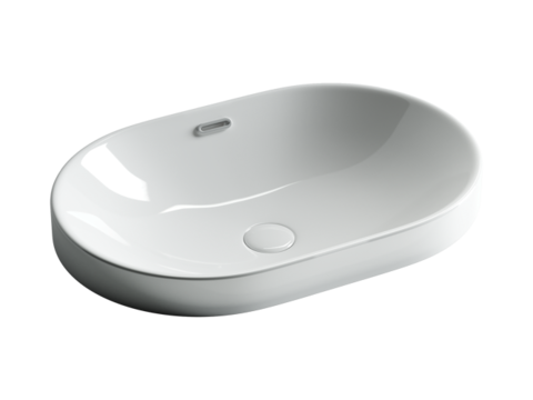 Ceramica Nova Element CN5020 Умывальник овальный встраиваемый в столешницу, 60x40, цвет: белый