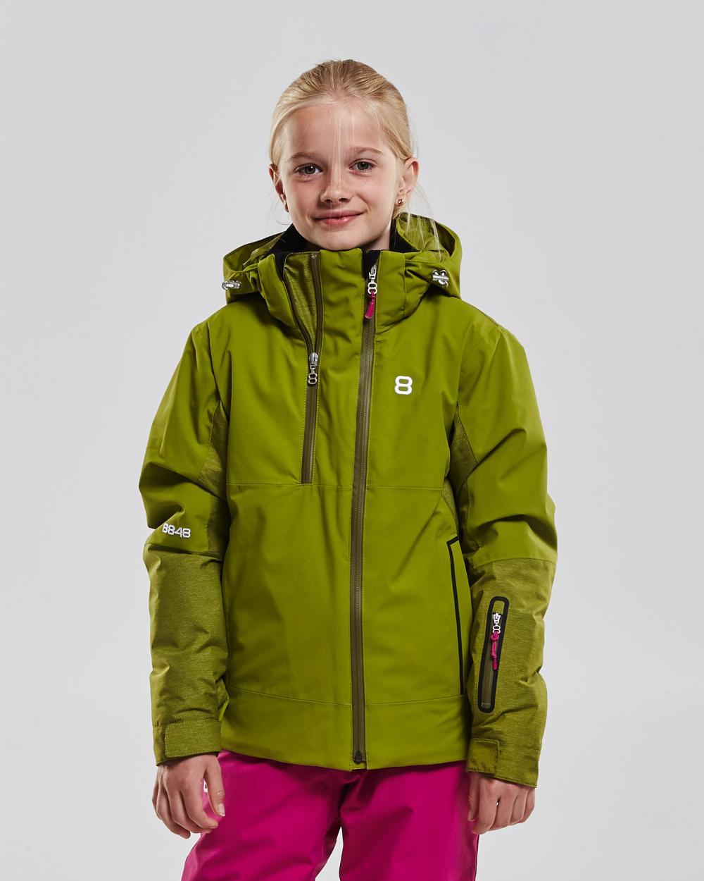 Горнолыжный костюм для девочки 8848 Altitude Rebecca Inca guacamole-fuchsia - 2