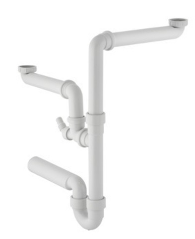 Geberit 152.818.11.1 Сифон на 2 сливных отверстия