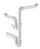 Geberit 152.818.11.1 Сифон на 2 сливных отверстия