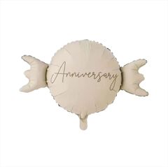 Шар К Фигура, Конфета, Anniversary, Бежевый, Сатин, 27