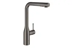 GROHE Essence 30504A00 Смеситель для кухонной мойки с вытяжным изливом 2jet, темный графит глянец фото