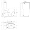 BelBagno Sfera-R BB2141CPR/BB902SC Унитаз-компакт безободковый, цвет: белый