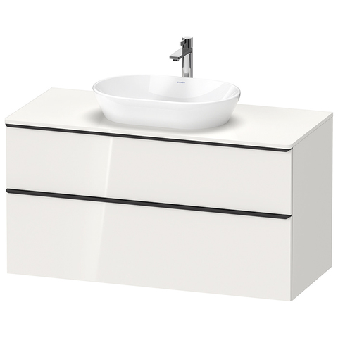 Duravit D-Neo DE496902222 Тумбочка подвесная , 644x1200x550 мм, 2 ящика, цвет: белый высокоглянцевый