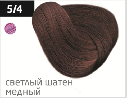 OLLIN performance 5/4 светлый шатен медный 60мл перманентная крем-краска для волос