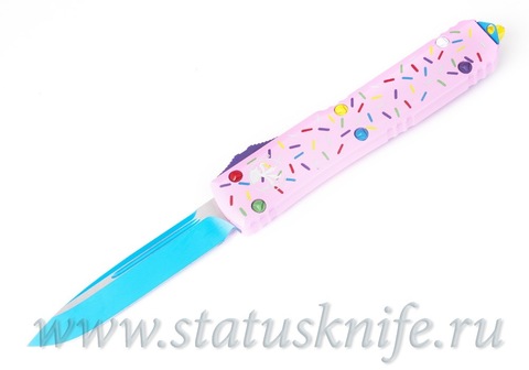 Нож Microtech Ultratech 121-1DW Exclusive Dessert Warrior Donut Pink