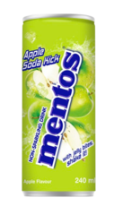 Напиток Mentos с кусочками желе со вкусом яблоко