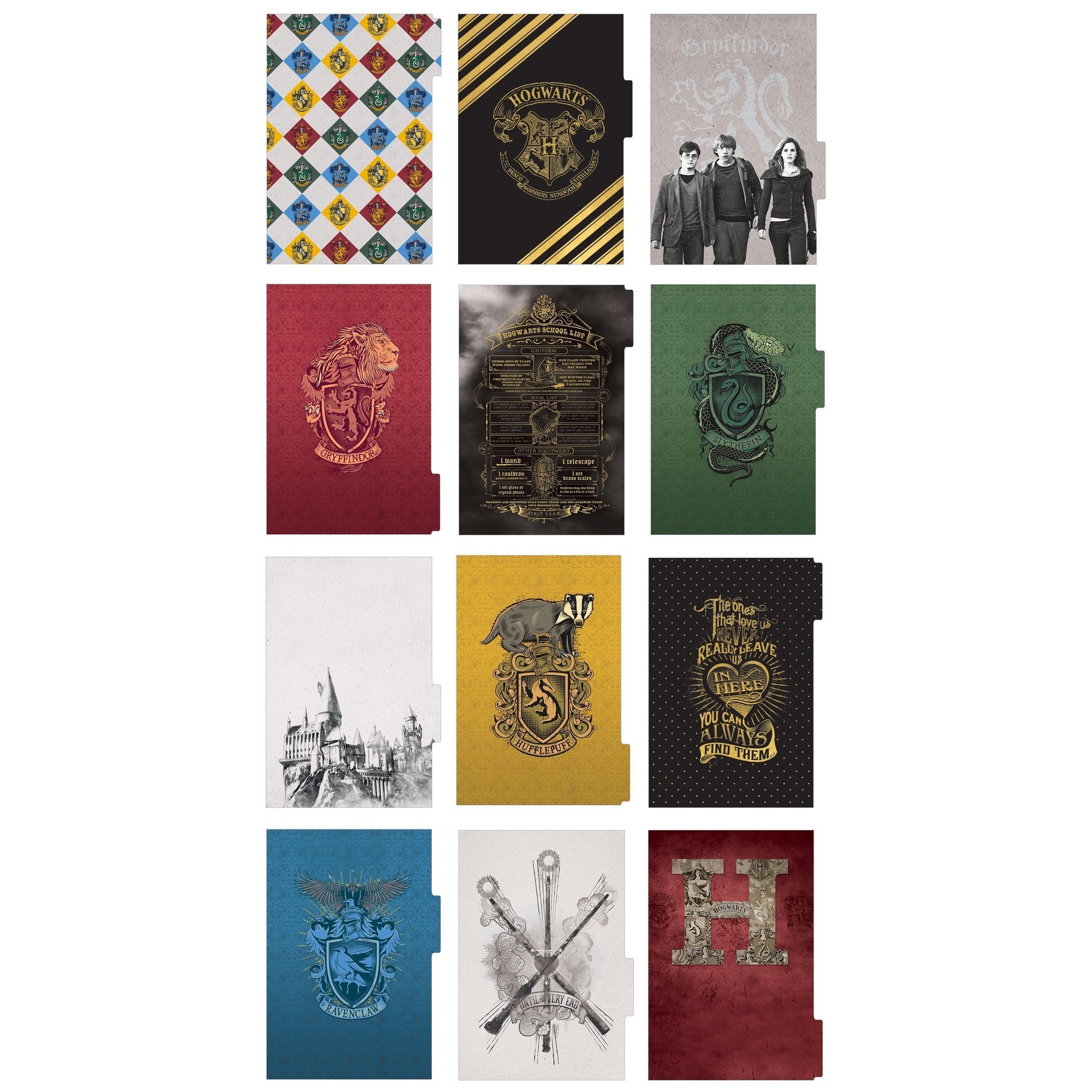 Ежедневник с украшениями - Paper House Harry Potter 12-Month Mini Planner Set
