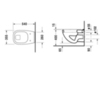 Duravit D-Code 22100900002 Унитаз подвесной с горизонтальным смывом, 355x540мм, цвет: Белый