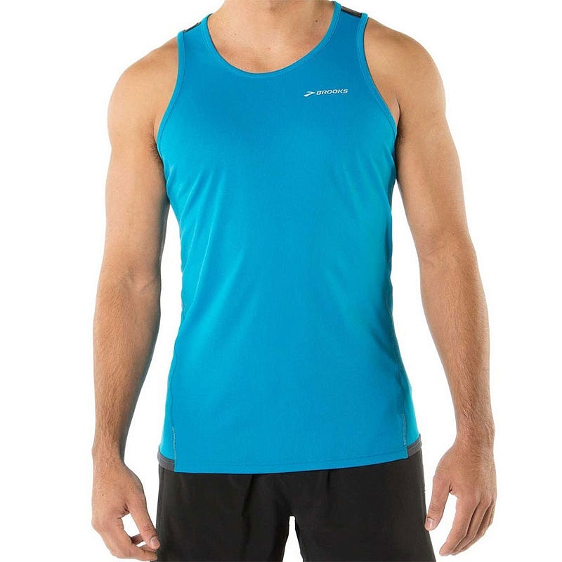 Беговая майка мужская Brooks Rev Singlet голубая - 2