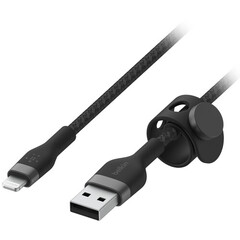 Кабель Belkin BoostCharge PRO Flex USB-A-Lightning Braided Silicone Cable, 3м, черный