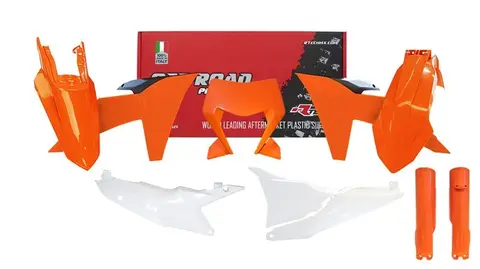 Комплект пластика EXC/EXC-F/XC-W/XCF-W150-500 оранжево-чёрно-белый