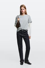 Massimo Dutti Джинсы прямого кроя со средней посадкой, темно-синий