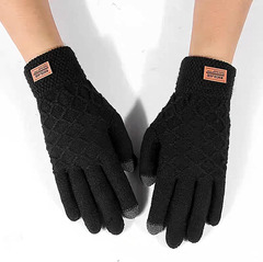 Перчатки трикотажные Skully A077 black сенсорные - 2
