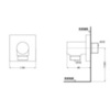 TOTO SHOWERS TBW02013R Подключение для шланга, 54x49x54мм, цвет: хром