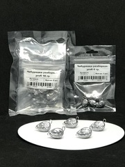 Чебурашка разборная profi ( Ø проволоки 0,8 мм нерж.) 4 г  упаковка 20шт-( 4 ZIP-LOCK пакета с подвесом по 5 шт в каждом) продажа от 1уп.