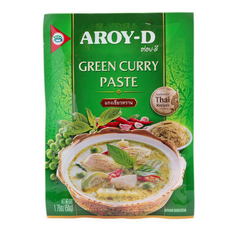 Паста Зеленый карри AROY-D, 50г
