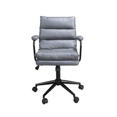 Вращающееся офисное кресло 4155 из серой ткани
