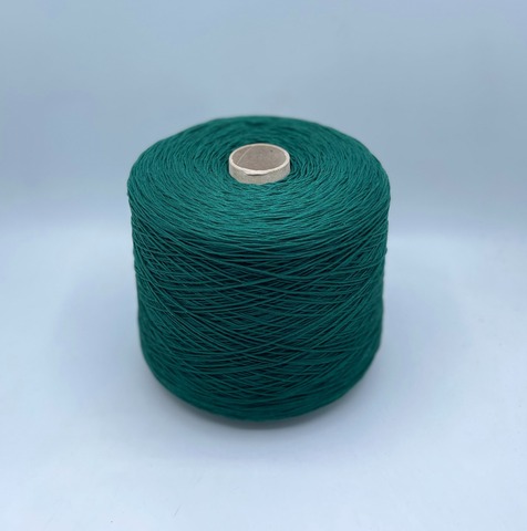 Бобинная пряжа (пр.Италия), art.Cotone, 350м/100 гр. 100%Хлопок, цвет-Изумруд , арт.34732