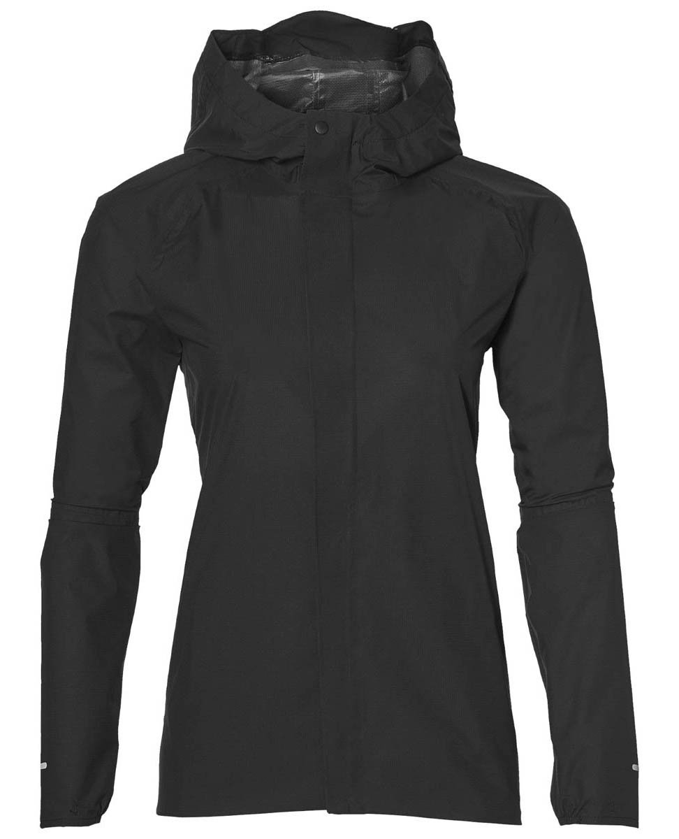 Куртка для бега женская Asics Waterproof черная