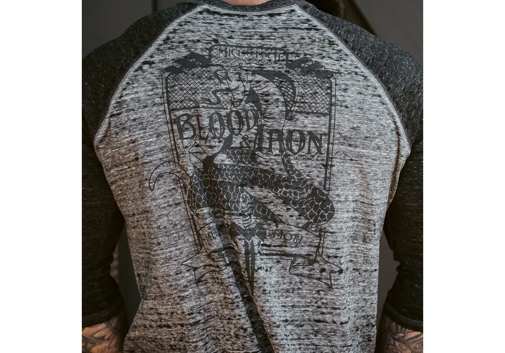 Футболка Microtech Blood & Iron Baseball Unisex Crew Neck XXL