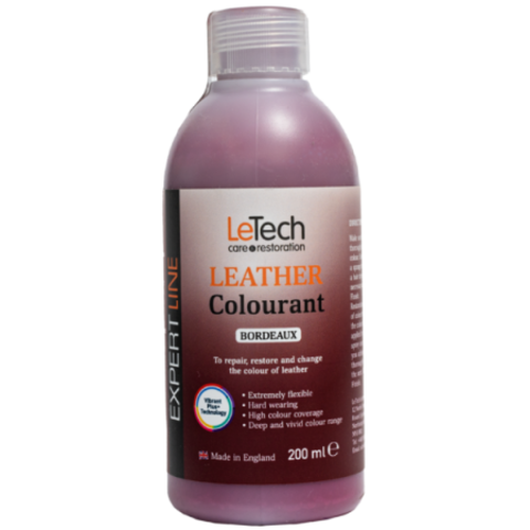 LeTech Expert Line Краска для кожи (Leather Colourant) Bordeaux, 200мл