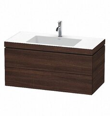 Duravit L-Cube LC6928O5353 Тумба под раковину, ширина, мм-1000, глубина, мм-480, высота, мм-500, тип установки-подвесной, форма мебели-прямоугольная, раковина-есть, количество раковин-1, форма раковины-прямоугольная, вырез под смесит фото