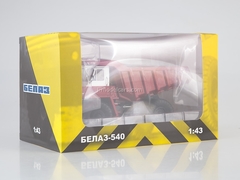 BELAZ-540 Dumper exhibition red-white 1:43 Dealer models BELAZ