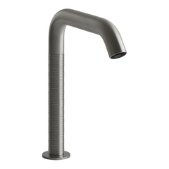 Gessi 316 Trame 54380#239 Смеситель для раковины, электронный, с кран-фильтром для регулировки температ и напора воды, высота излива 230 мм, цвет Steel Brushed фото