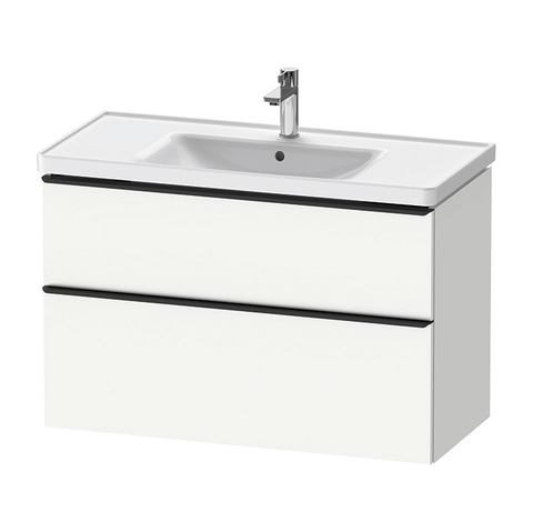 Duravit D-Neo DE435601818 Тумбочка подвесная, 984x452хh625 мм, 2 ящика, цвет: Белый матовый (для раковины 236710)