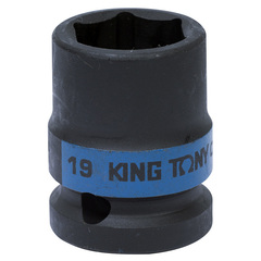 KING TONY (453519M) Головка торцевая ударная шестигранная 1/2", 19 мм