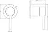 Gessi Shower 54019#726 Смеситель для душа- внешняя часть (бронза шлифованная)