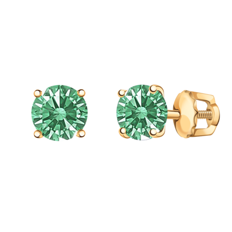 20327sw8-sergi-pusety-iz-zolota-585-proby-s-fianitami-lux-fancy-green