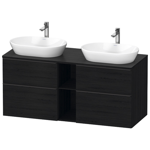 Duravit D-Neo DE4970B1616 Тумбочка подвесная , 644x1400x550 мм, 2 ящика, цвет: Black Oak