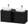 Duravit D-Neo DE4970B1616 Тумбочка подвесная , 644x1400x550 мм, 2 ящика, цвет: Black Oak