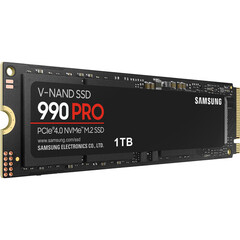 Твердотельный SSD Samsung 1TB 990 PRO PCIe 4.0 x4 M.2 Internal SSD