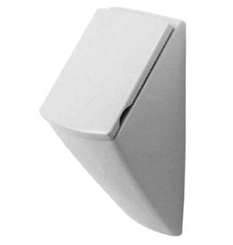 Duravit Caro 836300000 Писсуар настенный, подвод воды-сзади, крепления в комплекте, цвет-белый, модель для крышки, подача воды и слив скрыты