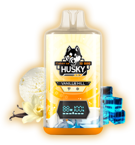HUSKY CYBER 2.0 18000 Vanilla Hill - Ванильное Мороженое лед