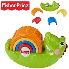 Fisher Price Пирамидка Крокодил Складывай и качай (CDC48)