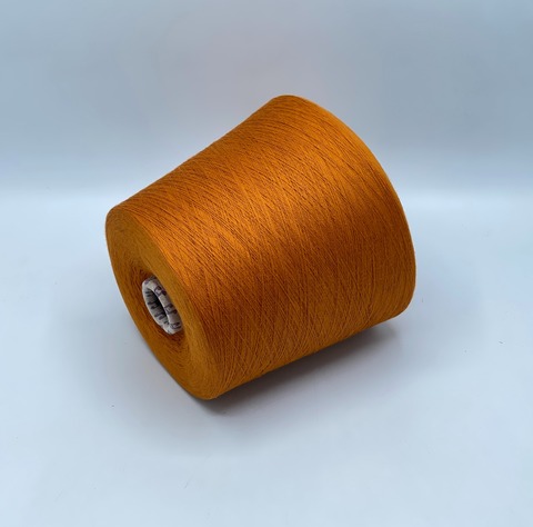 Бобинная пряжа,Cotton, 2540м. 100%Хлопок, Жженый апельсин(144), 39270