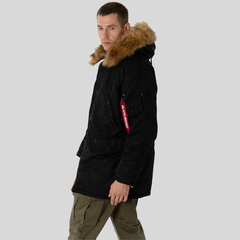 Парка Alpha Industries N-3B Slim Fit Black (Черная)