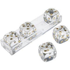 Объект декоративный Dice Transparent «Прозрачные кубики» 17x4 см