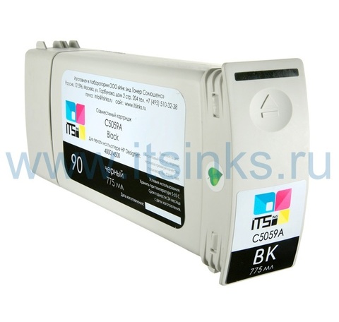 Картридж для HP 90 (C5058A) Black 775 мл