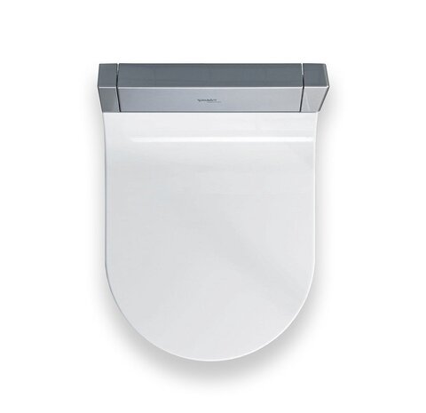 Duravit SensoWash Slim 610001000000000 Сиденье для унитаза с функцией биде, с крышкой, ширина, мм-370, длина, мм-515, высота, мм-115, подключение-скрытое, оснащение-ПДУ, управление функциями крышки и сиденья с помощью электричества, душ для